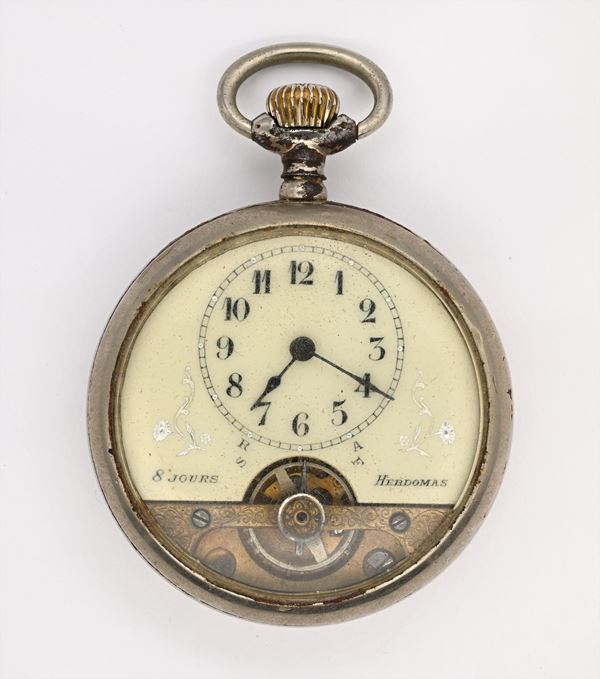 Hebdomas 8 Giorni - Orologio da tasca con scappamento ad ancora remontoir da uomo in metallo