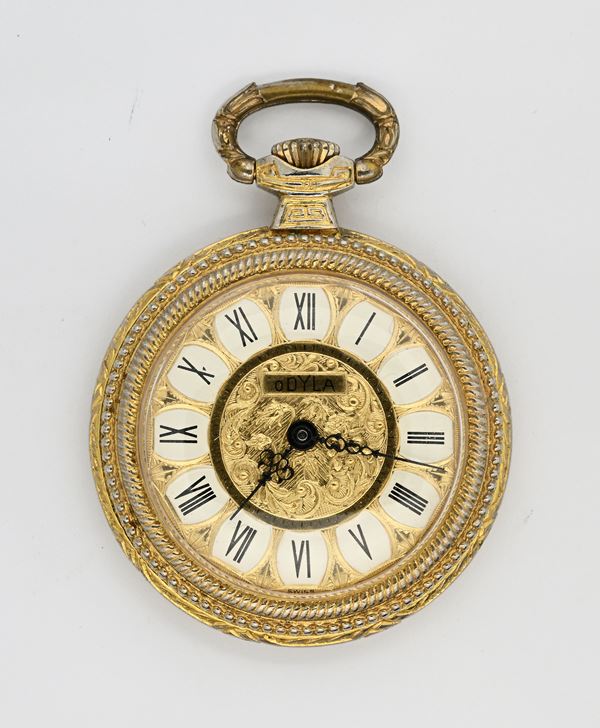 Odyla (Cal. UNITAS 640) - Orologio da tasca con scappamento ad ancora remontoir in metallo dorato