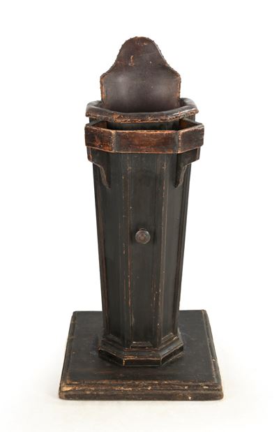 Porta bebè, in legno e cuoio, Venezia, XVII secolo