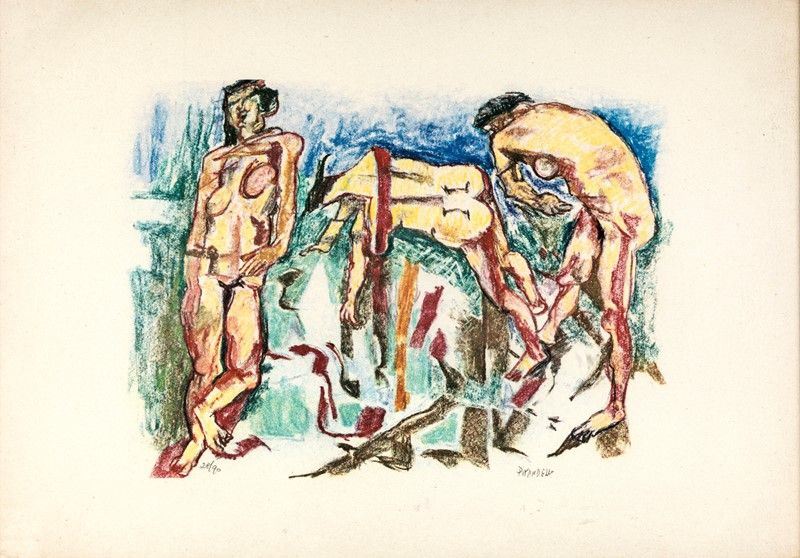 Fausto Pirandello - Bagnanti