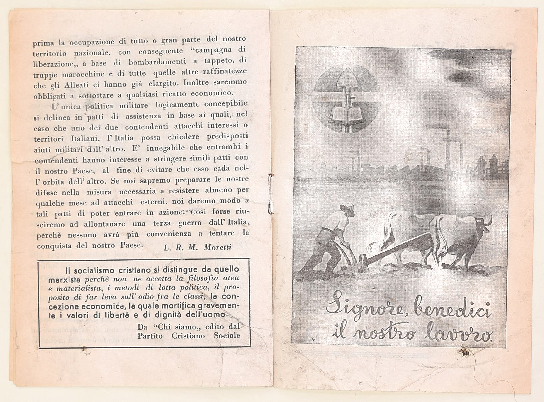 Partito Cristiano Sociale (Italia, 1948), Propaganda elettorale per le elezioni politiche del 194...