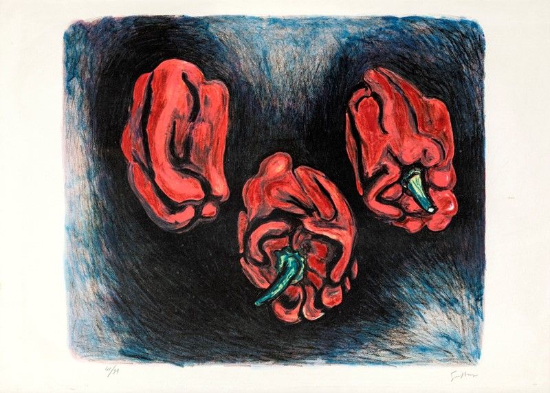 Lotto di Due Litografie di Guttuso