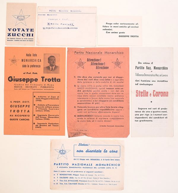 Propaganda monarchica italiana del dopoguerra – Partito Nazionale Monarchico