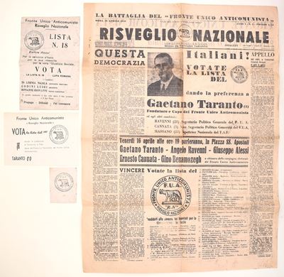 Fronte Unico Anticomunista, Fronte Unico Anticomunista – “Risveglio Nazionale” (Roma, 16 aprile 1...