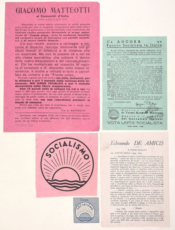 Manifesti politici socialisti – Italia, primo Novecento