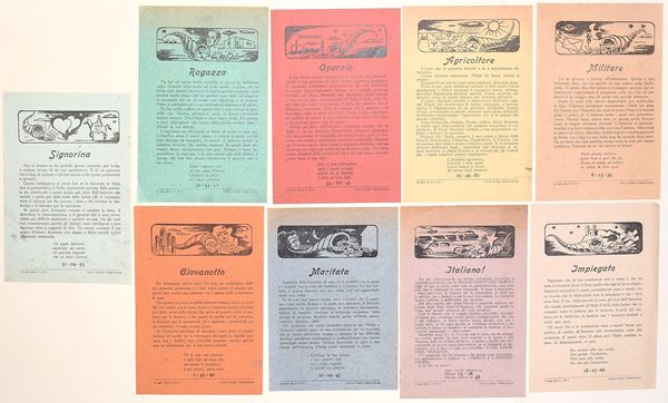 Volantini illustrati – Propaganda elettorale anticomunista (C.I.R.I., Centro Grafico Pubblicitario)