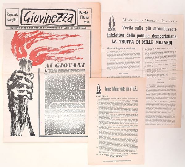 Movimento Sociale Italiano e stampa giovanile (Roma, 1952 ca.)