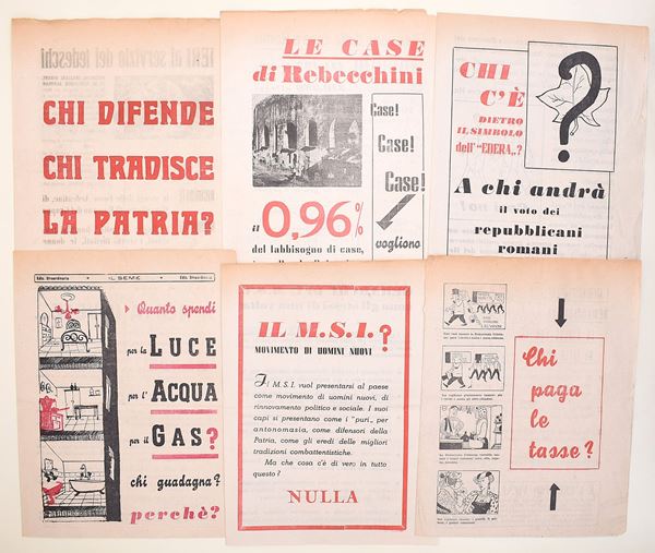 Propaganda elettorale della Lista Cittadina, Roma, 1952