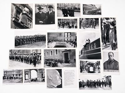 Materiale documentario fotografico e cartaceo, periodo fascista italiano e Repubblica Sociale Ita...