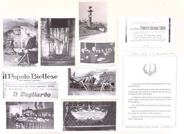 Arditi, primo dopoguerra e fascismo  - Asta Asta a Tempo - Il Secolo della Propaganda: manifesti, volantini, documenti politici ed ephemera d'archivio - Casa d'Aste Arcadia