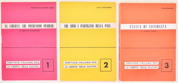 Comitato Italiano per la Libertà della Cultura: opuscoli antitotalitari e sulla Guerra fredda culturale, anni Cinquanta