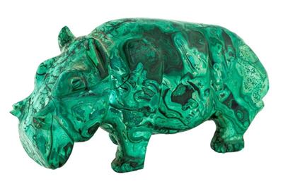 Ippopotamo in Malachite
