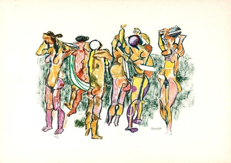 Fausto Pirandello - Bagnanti