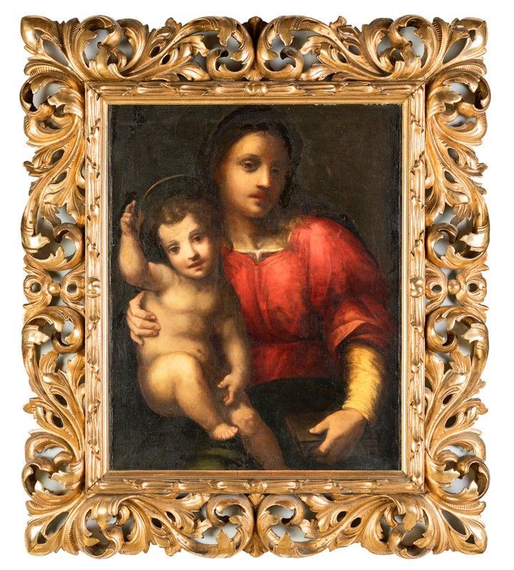 Pittore del XIX Secolo - Madonna Col Bambino