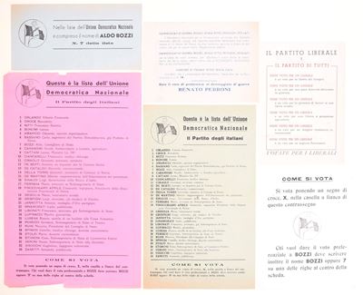 Propaganda elettorale liberale e moderata, Italia, 1946: Assemblea Costituente (2 giugno 1946) – ...
