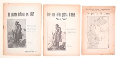 Opuscoli di propaganda e memoria della Prima guerra mondiale, 1915-1917 (tre esemplari)