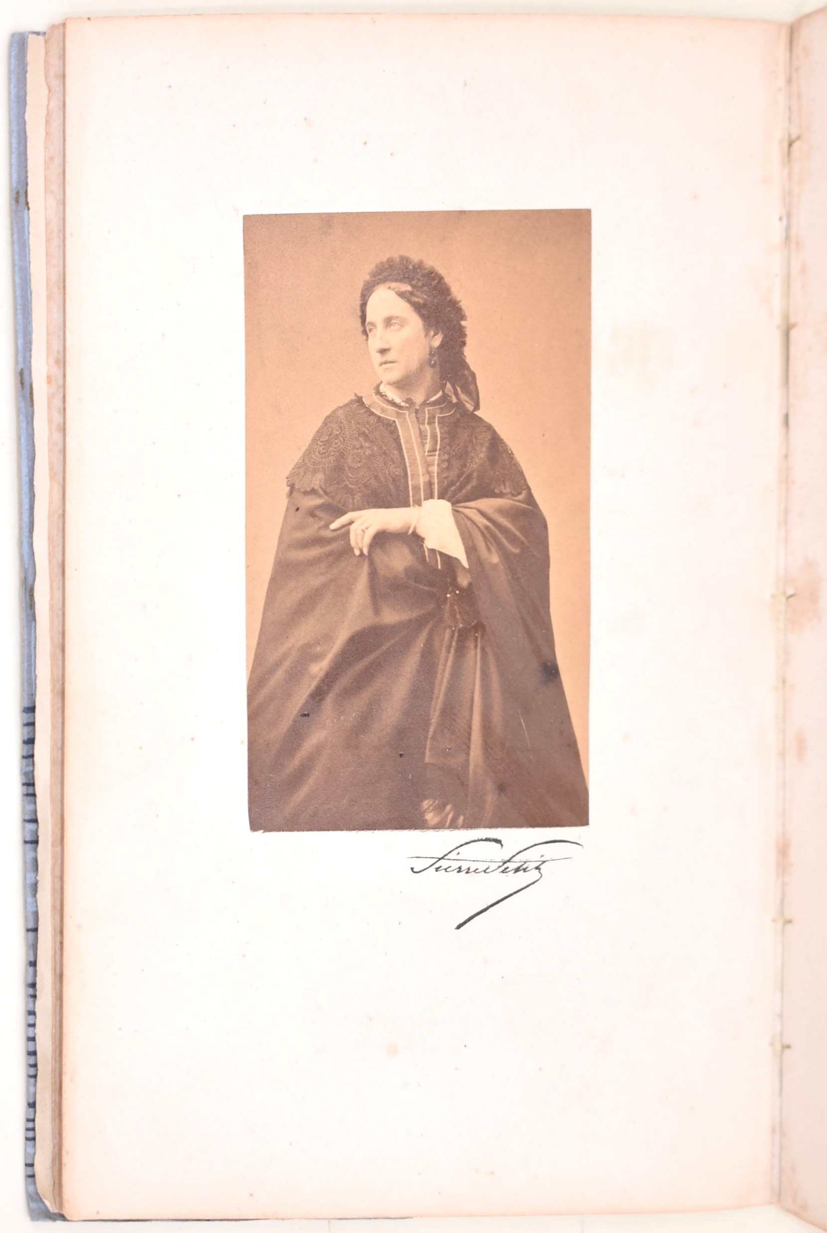 Adelaide Ristori, Le figures du temps, dedica autografa, 1861