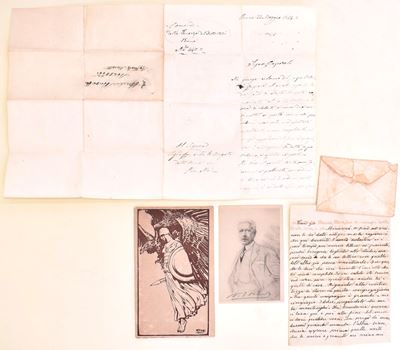 Carte risorgimentali e propaganda italiana della Grande Guerra (1854–1918), lettere manoscritte, ...