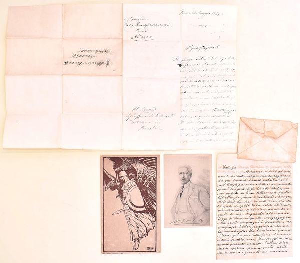 Carte risorgimentali e propaganda italiana della Grande Guerra: manoscritti, opuscolo in inglese e cartolina Orlando, 1854-1918