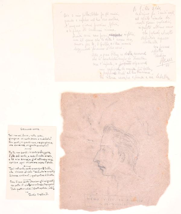 Grillo Aldo. Poesie e disegno, anni '40