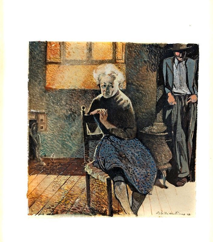 Giacomo Soffiantino - Scena di Interno con Figure