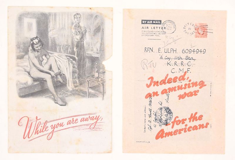 Volantini di propaganda bellica della Seconda guerra mondiale, due esemplari (inglese)