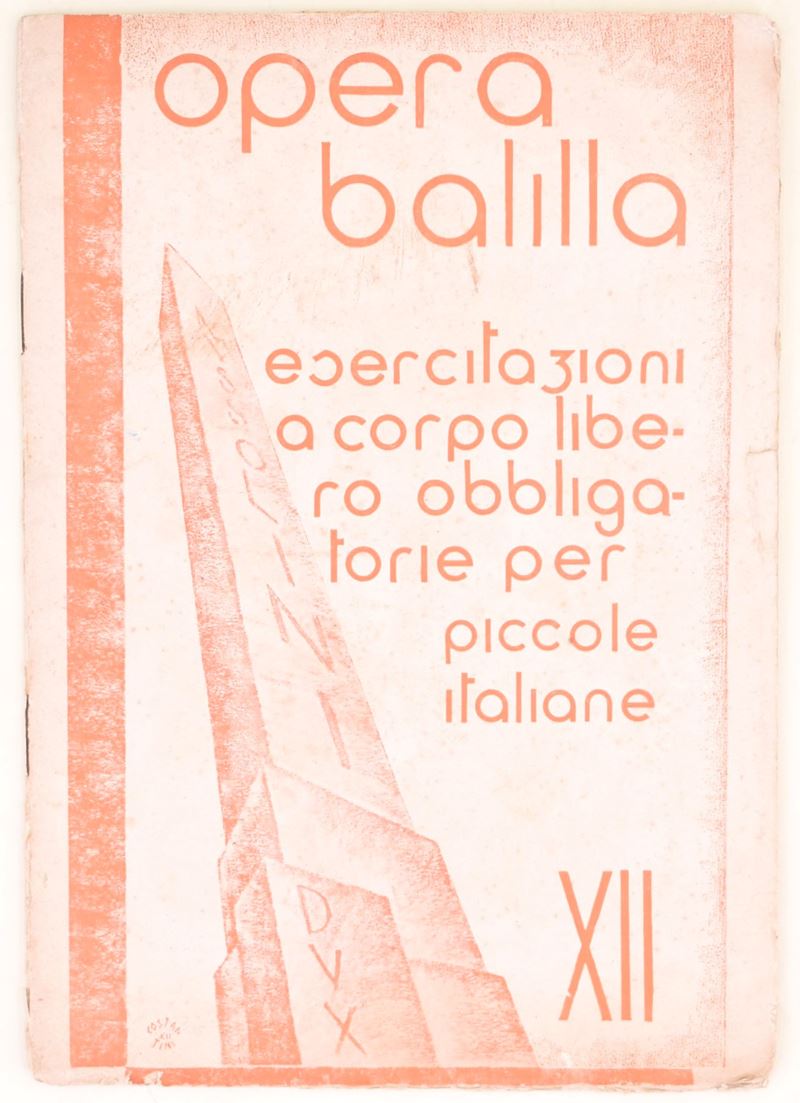 Opera Nazionale Balilla, Esercizi a corpo libero obbligatori per le Piccole Italiane (anno XII E....
