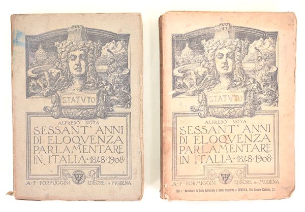 Nota, Alfredo: Sessant’anni di eloquenza parlamentare in Italia. 1848-1948, 1911