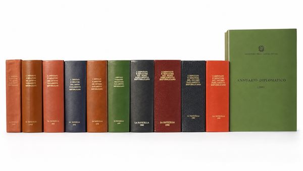 Annuario diplomatico 2000 e raccolta La Navicella dei deputati e senatori del Parlamento repubblicano, 1963-1988