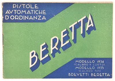 Beretta, Catalogo illustrato delle pistole automatiche d’ordinanza Mod. 1934 e Mod. 1935