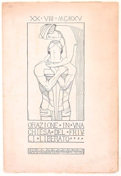 Opuscolo commemorativo, 20.VII.1925 Orazione in una chiesa del Friuli liberato