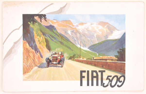 Catalogo pubblicitario Fiat 509, anni Venti-Trenta
