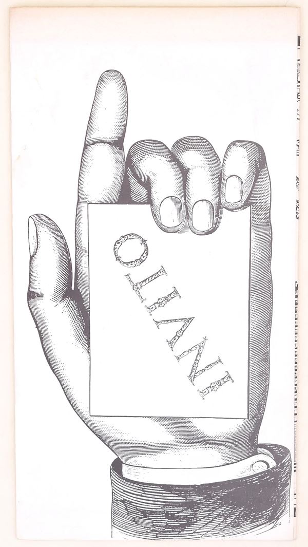 Manifesto-invito del Partito Radicale per asta al Piper, Roma, 7 aprile - anni '70