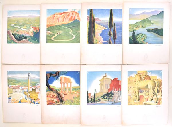 Menù di bordo della motonave “Orazio”, Italia Lines to All Continents, 1936