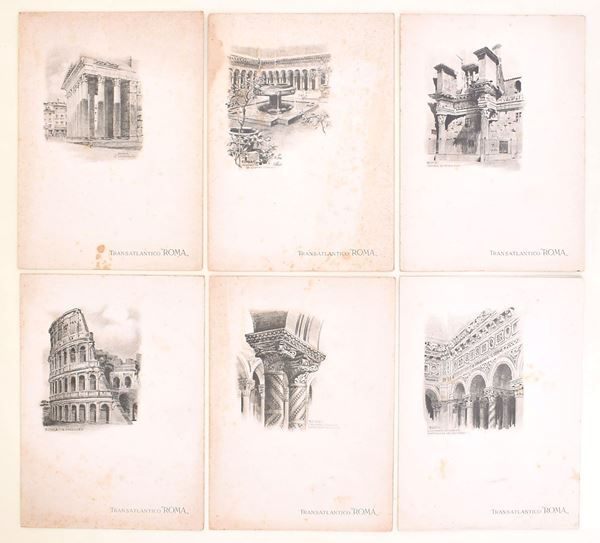 Menù di bordo del transatlantico “Roma”, N.G.I., 1928