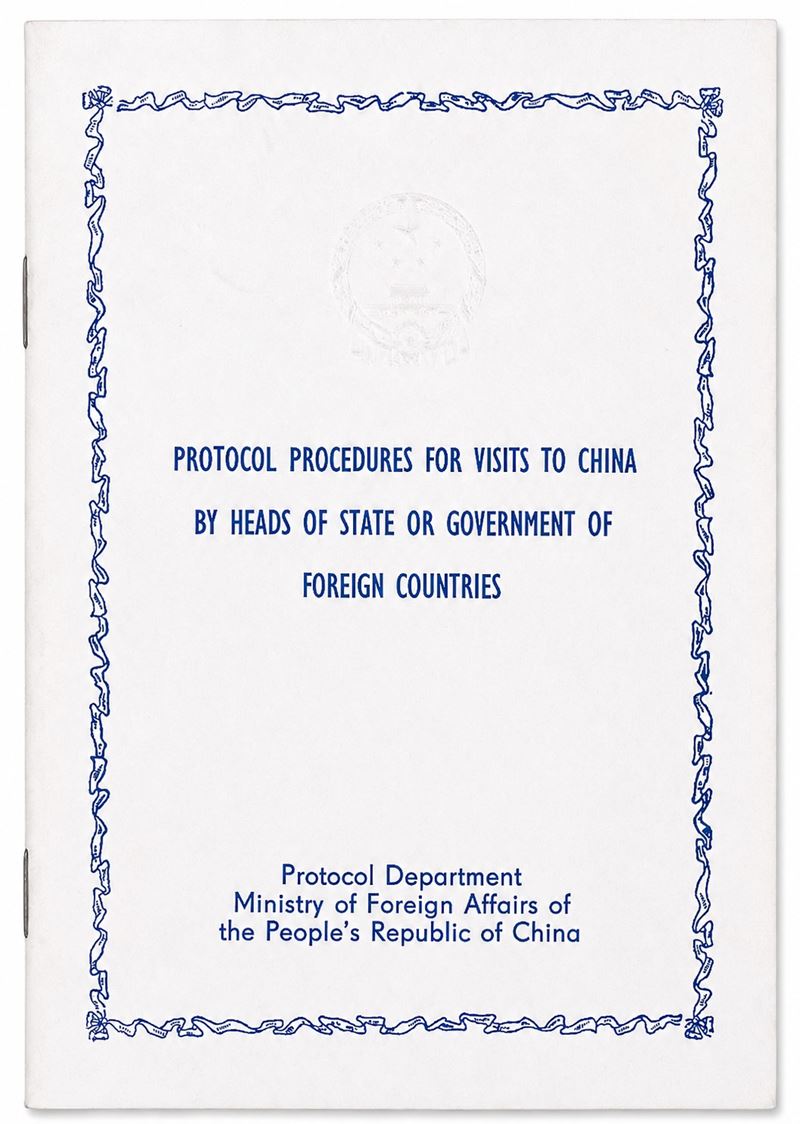 Protocol Department, Ministry of Foreign Affairs of the People’s Republic of China, Protocol proc...