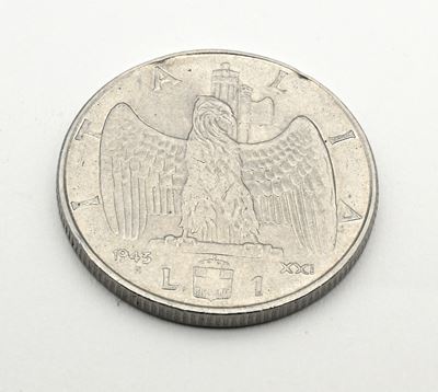 Vittorio Emanuele III, 1 Lira 1943 (Regno d’Italia)