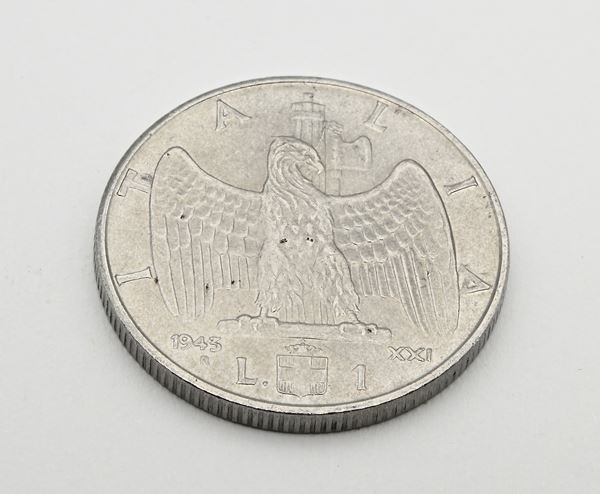 1 Lira 1943 Vittorio Emanuele III Regno d'Italia