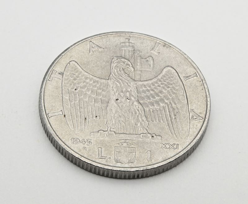 Regno d'Italia, 1 Lira 1943 (Vittorio Emanuele III)