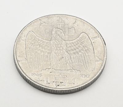 Vittorio Emanuele III, 1 Lira 1943 del Regno d'Italia