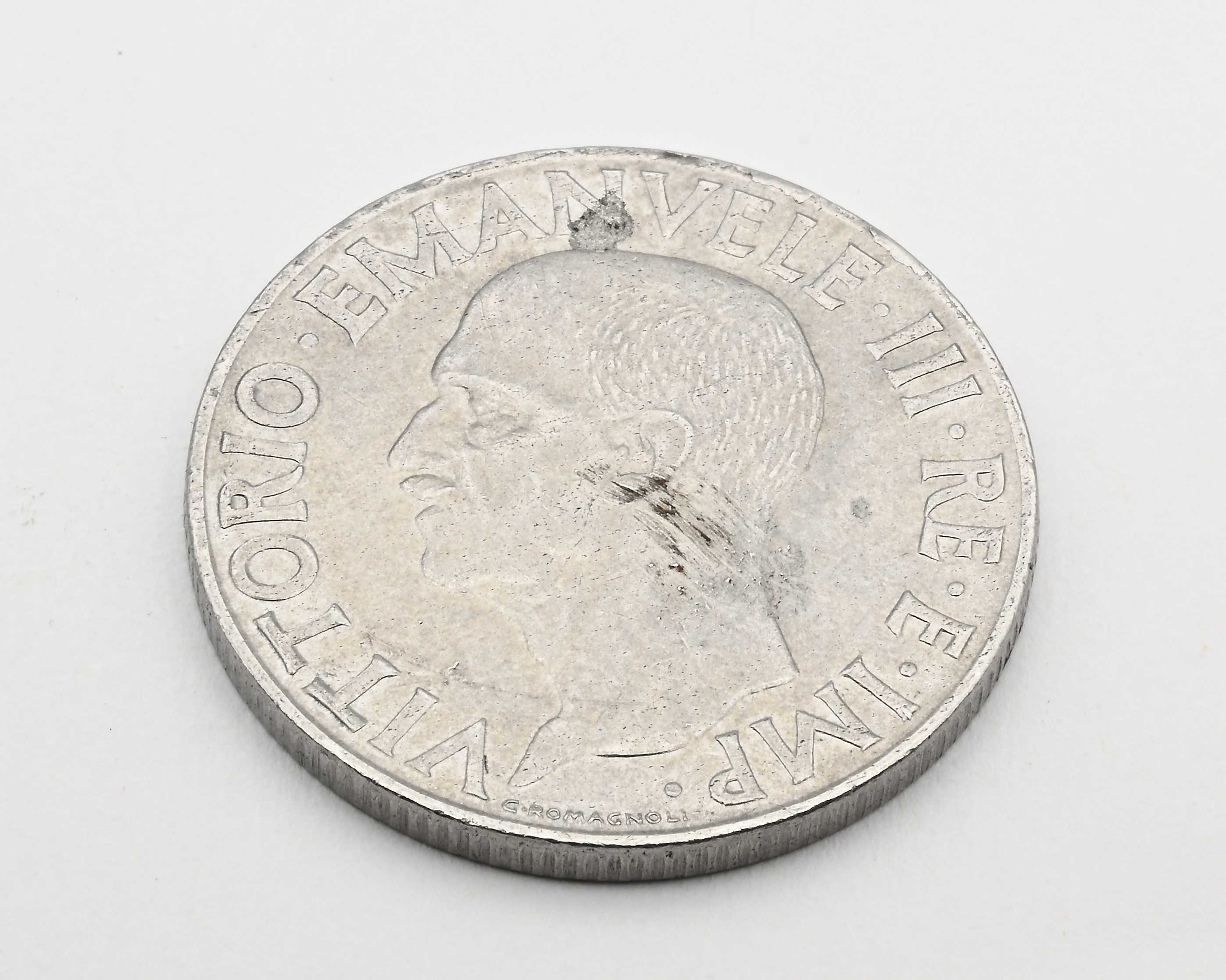 Vittorio Emanuele III, 1 Lira 1943 del Regno d'Italia