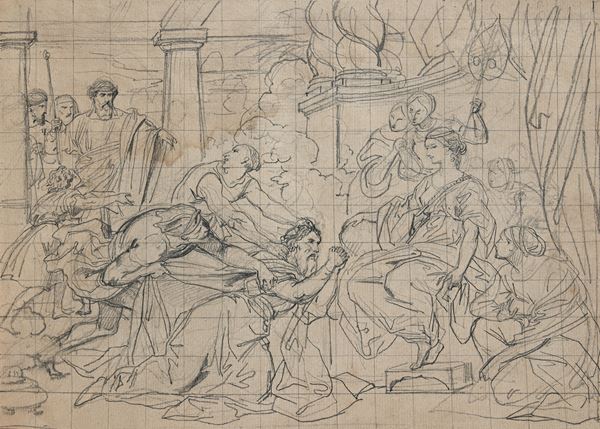 Assuero re di Persia sorprende Amanno mentre supplica la regina Esther