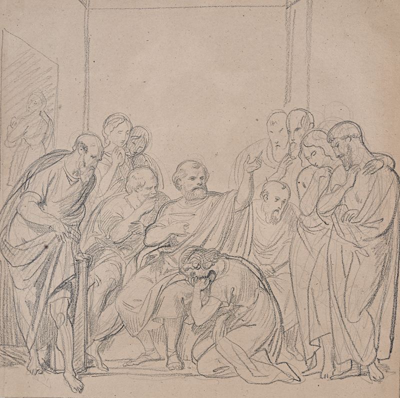 Scuola Neoclassica Francese - Morte di Socrate
