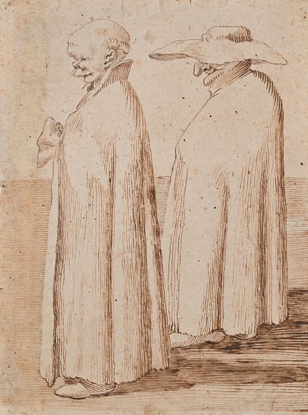 Pier Leone Ghezzi - Coppia di Caricature