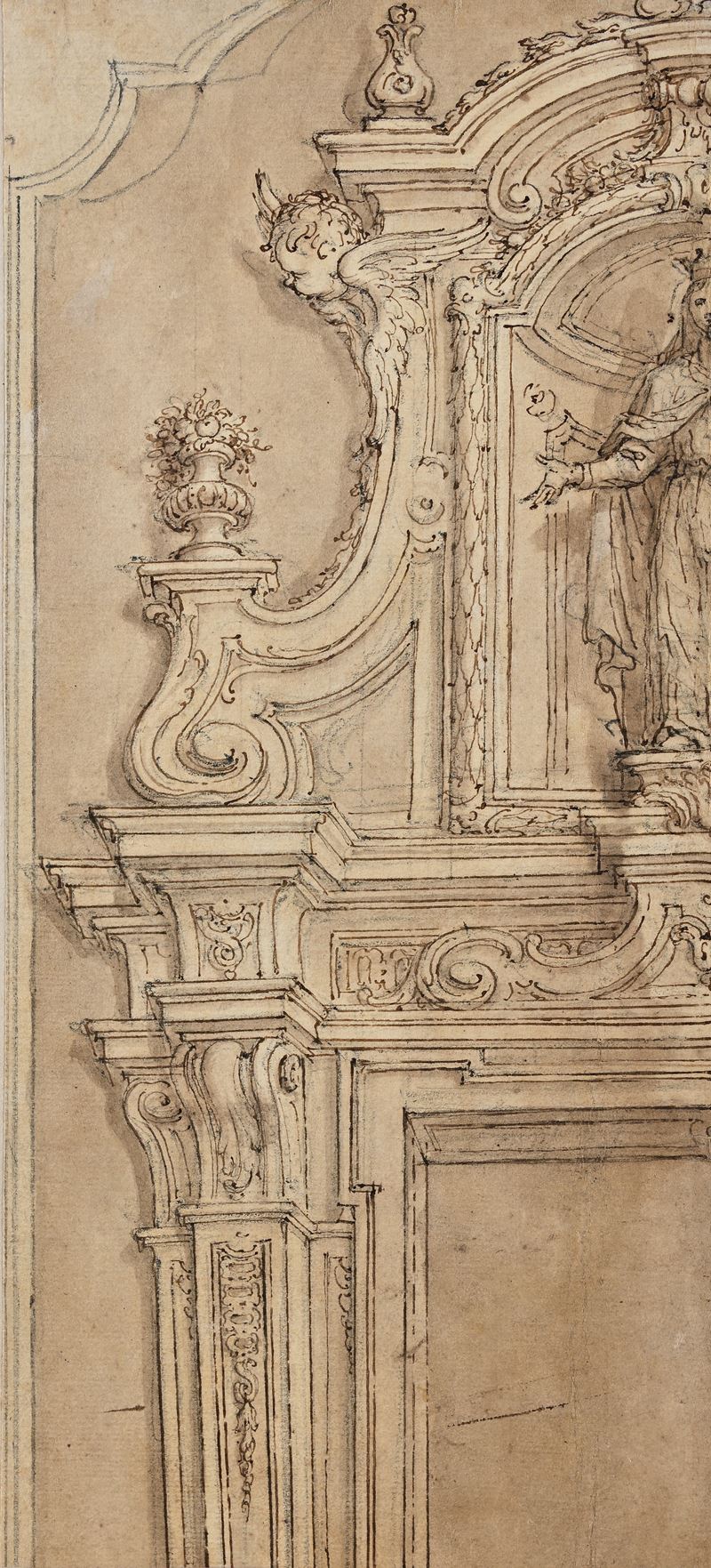 Andrea Giovanni Leoncini - Studio di altare con Madonna