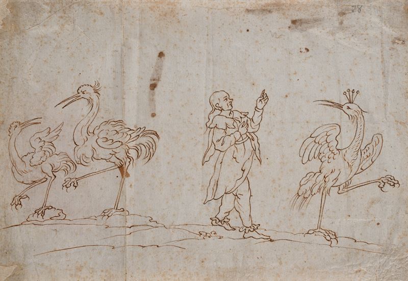 Scuola Italiana del XVII Secolo - Chichibio e le gru