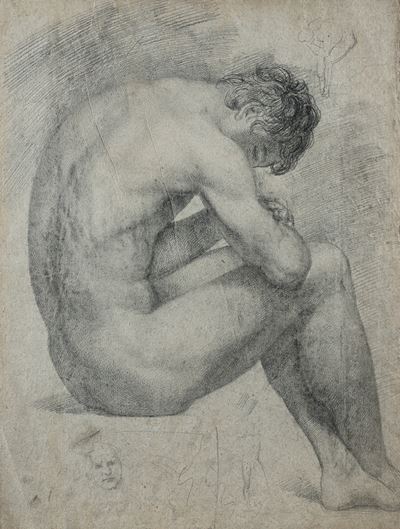 Studio di nudo accovacciato