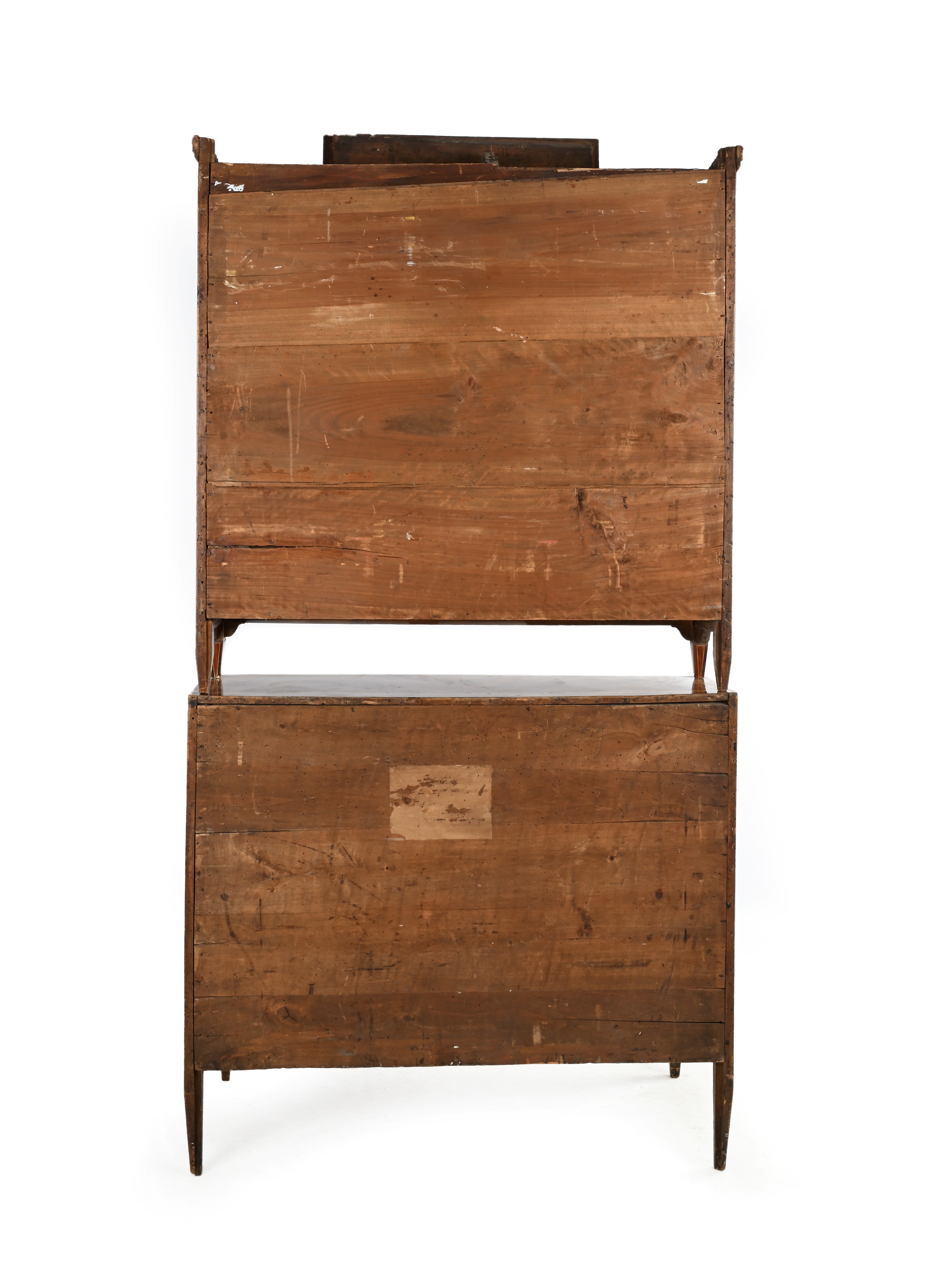 Cassetttone a ribalta piemontese, in legni vari, fine XVIII secolo