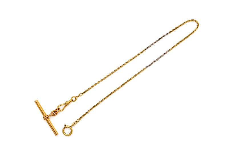 Catena da orologio, oro giallo 750/000