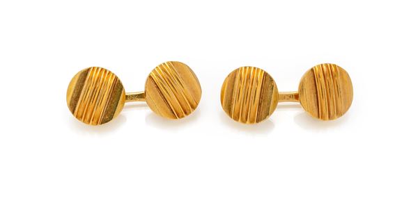 Coppia di gemelli in oro